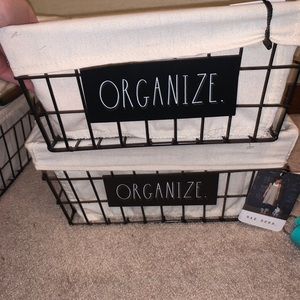 Rae Dunn Organize Baskets